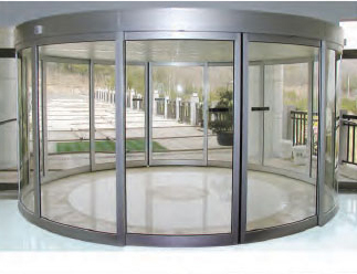 درب اتوماتیک شیشه ای تمام گرد یا revolving